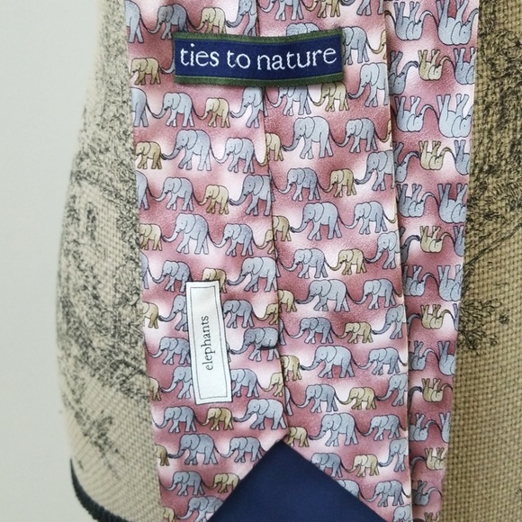 Ties to nature elephant tie - Picture 2 of 2